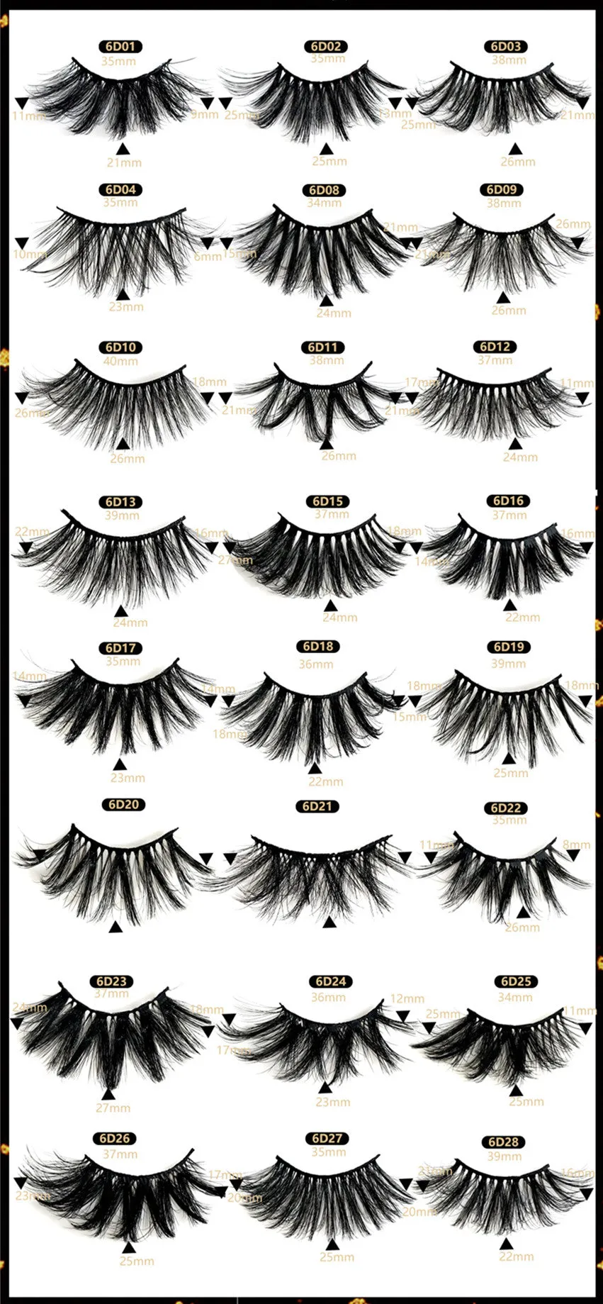 25mm imitation mink false eyelashes  thick curling