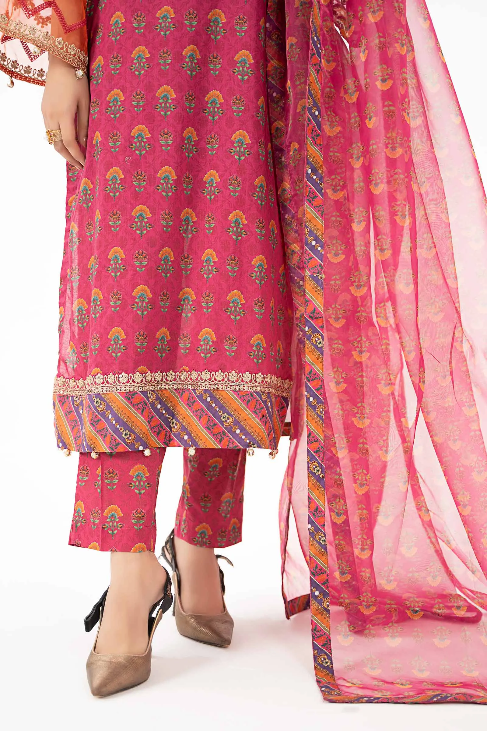 3 Piece Printed Lawn Suit | DW-EF22-61R1