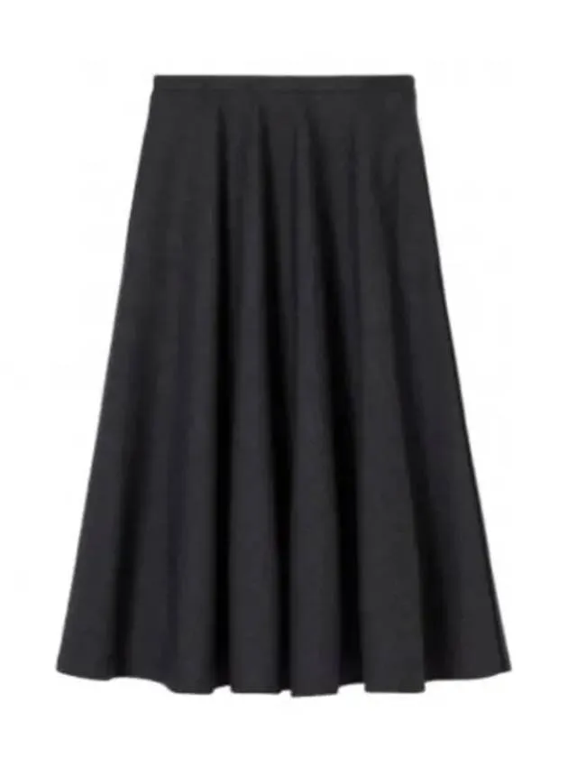 803406 ZARI2 1078 Wool Pleated Skirt