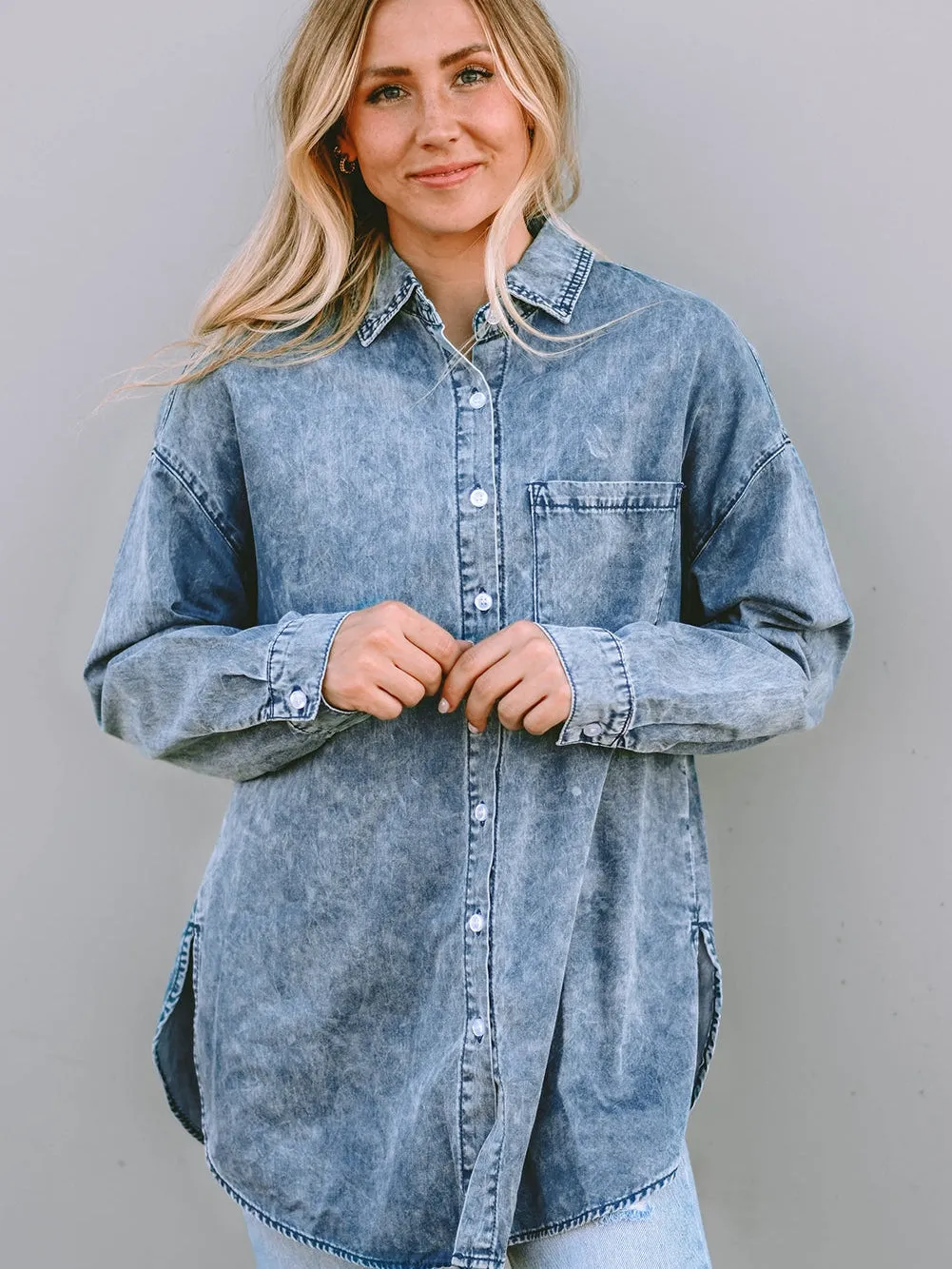 Acid Wash Denim Jacket