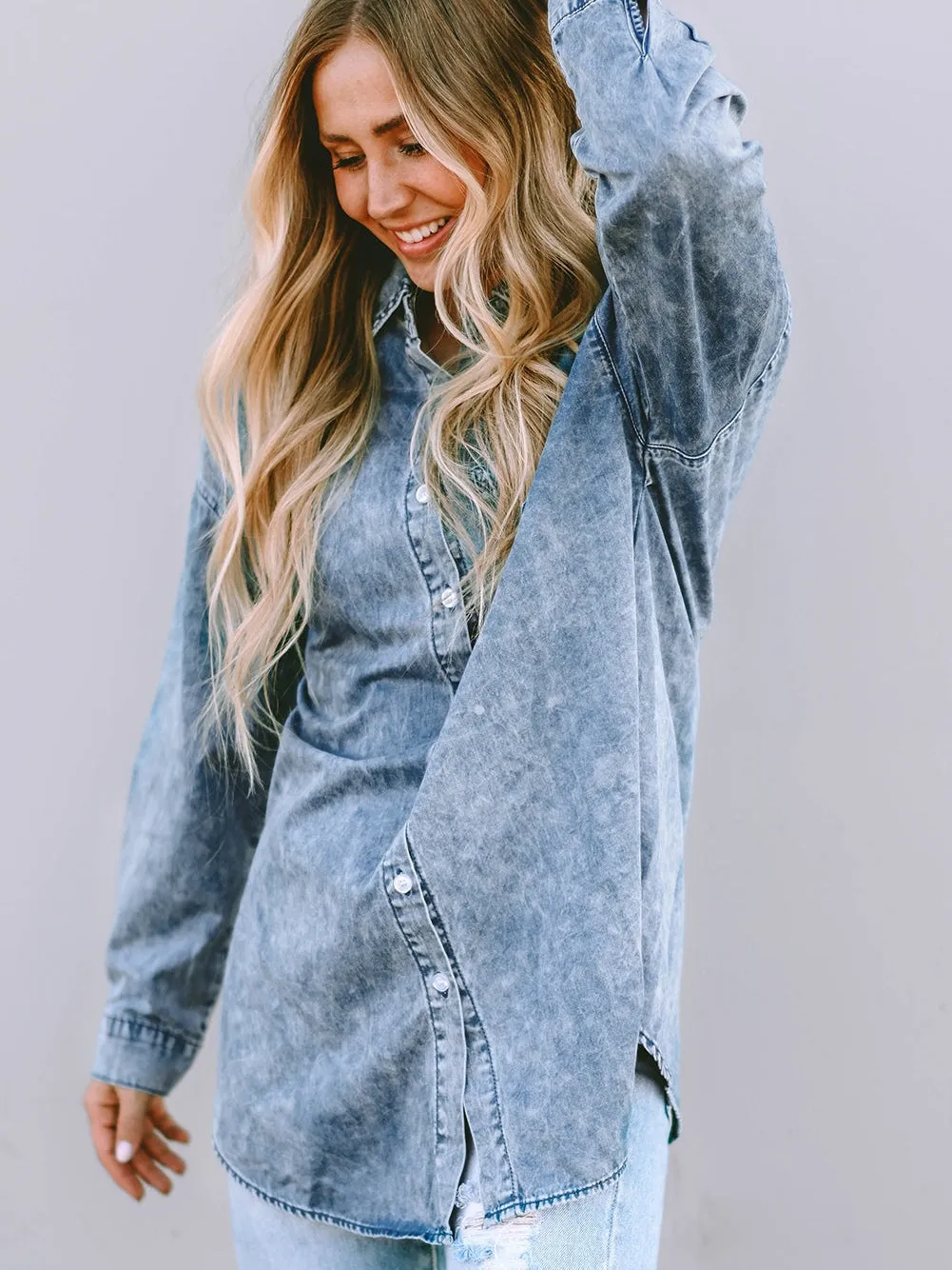 Acid Wash Denim Jacket