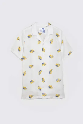 arezzo linen shirt yellow