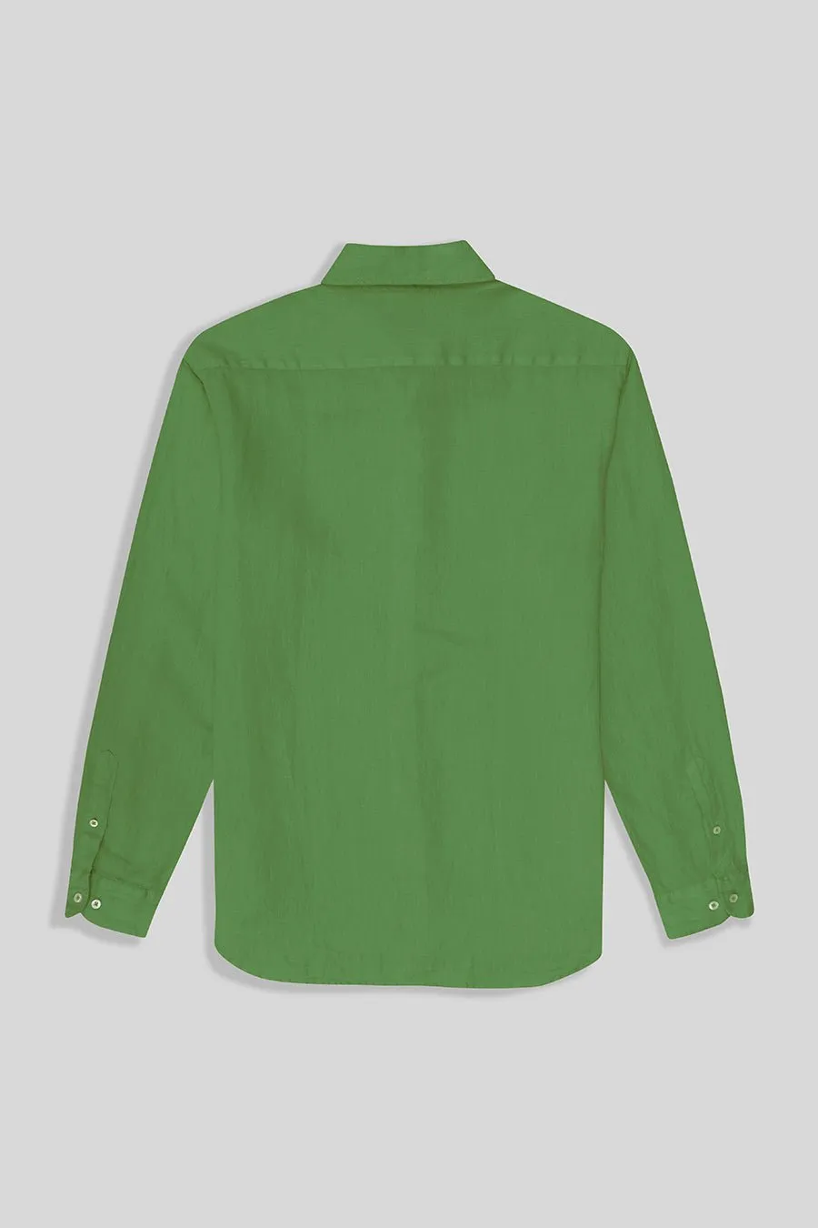 basíc linen shirt apple green