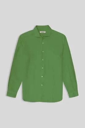 basíc linen shirt apple green