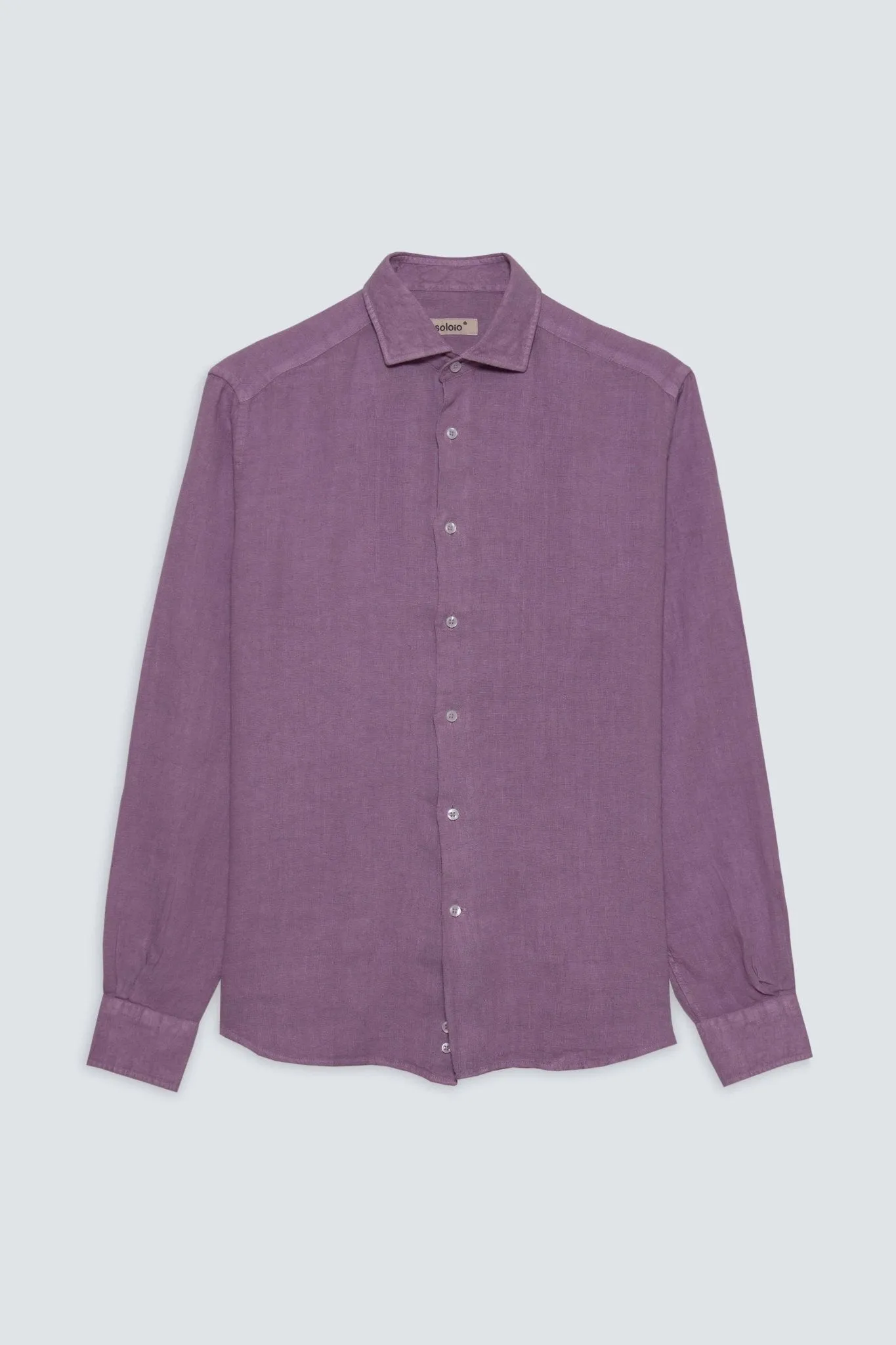 basic linen shirt grape