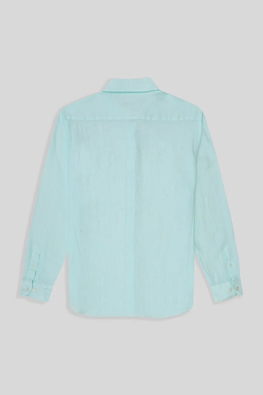 basic linen shirt ice green