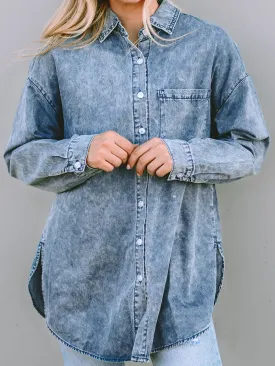 Belted Denim Jacket