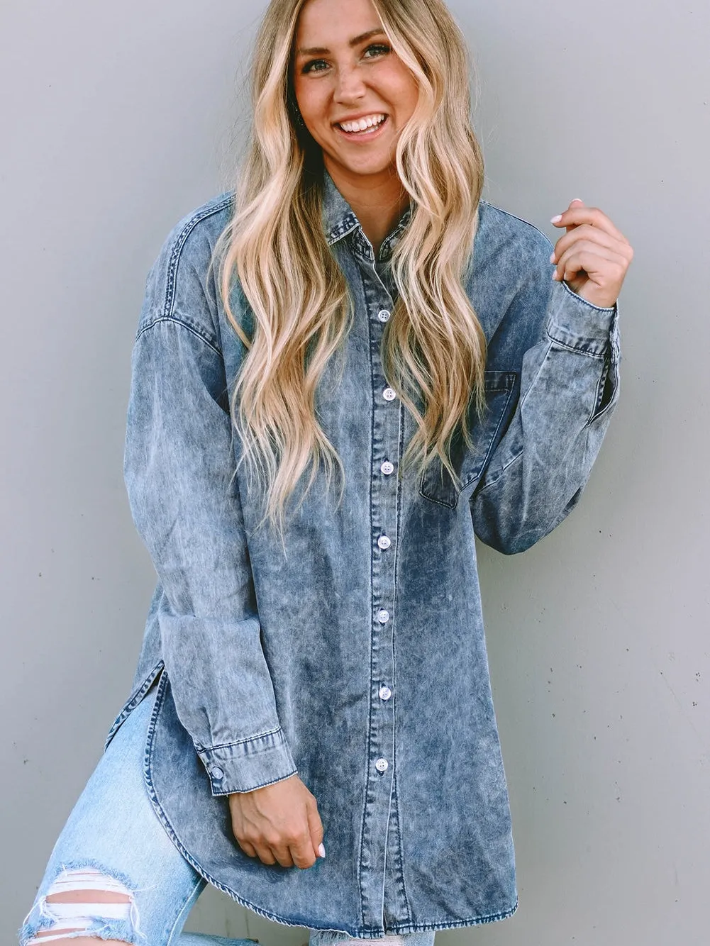 Belted Denim Jacket