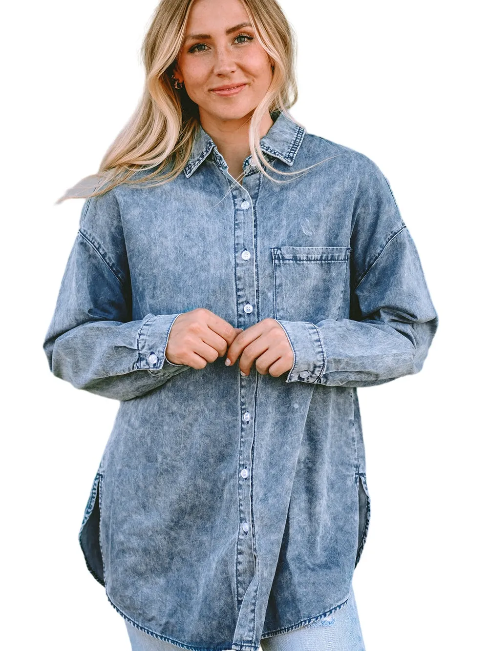 Belted Denim Jacket