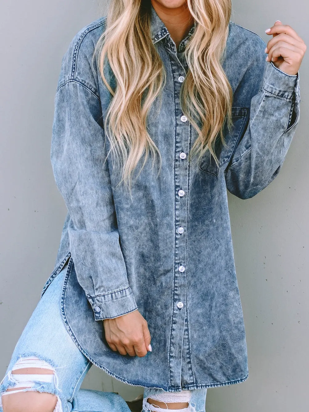 Belted Denim Jacket