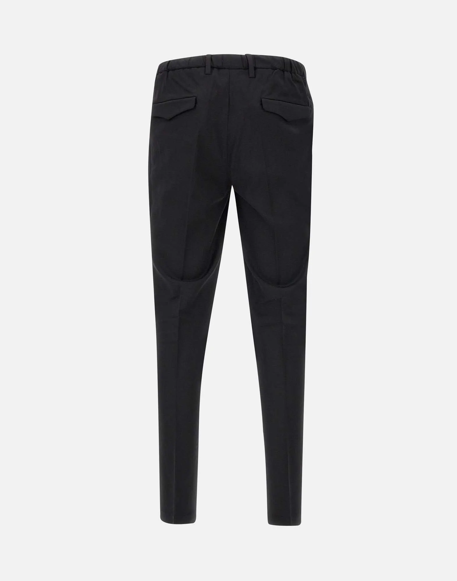 Black Wool Blend Trousers