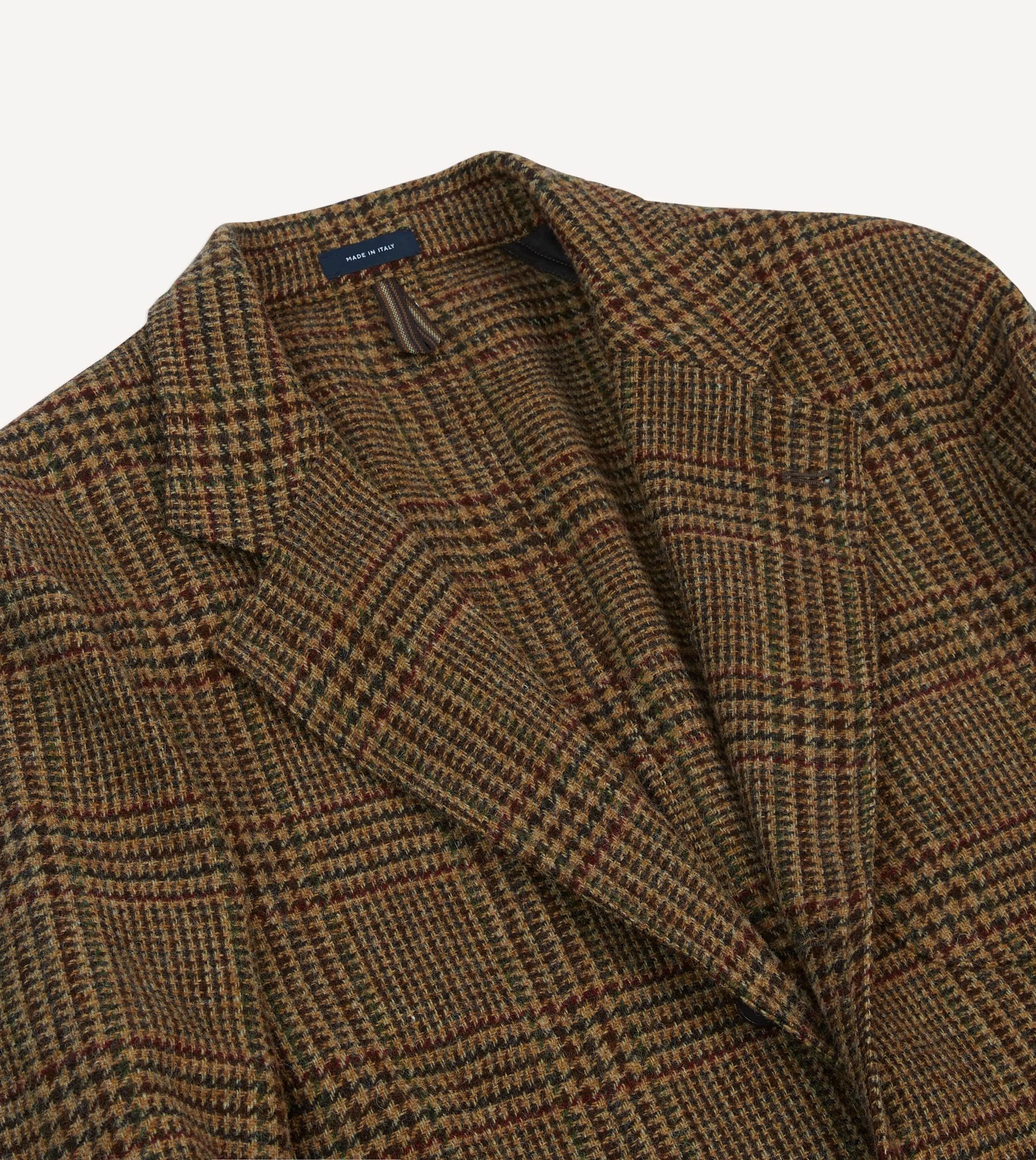 Brown and Red Prince of Wales Check Tweed Games Blazer Mk. VII