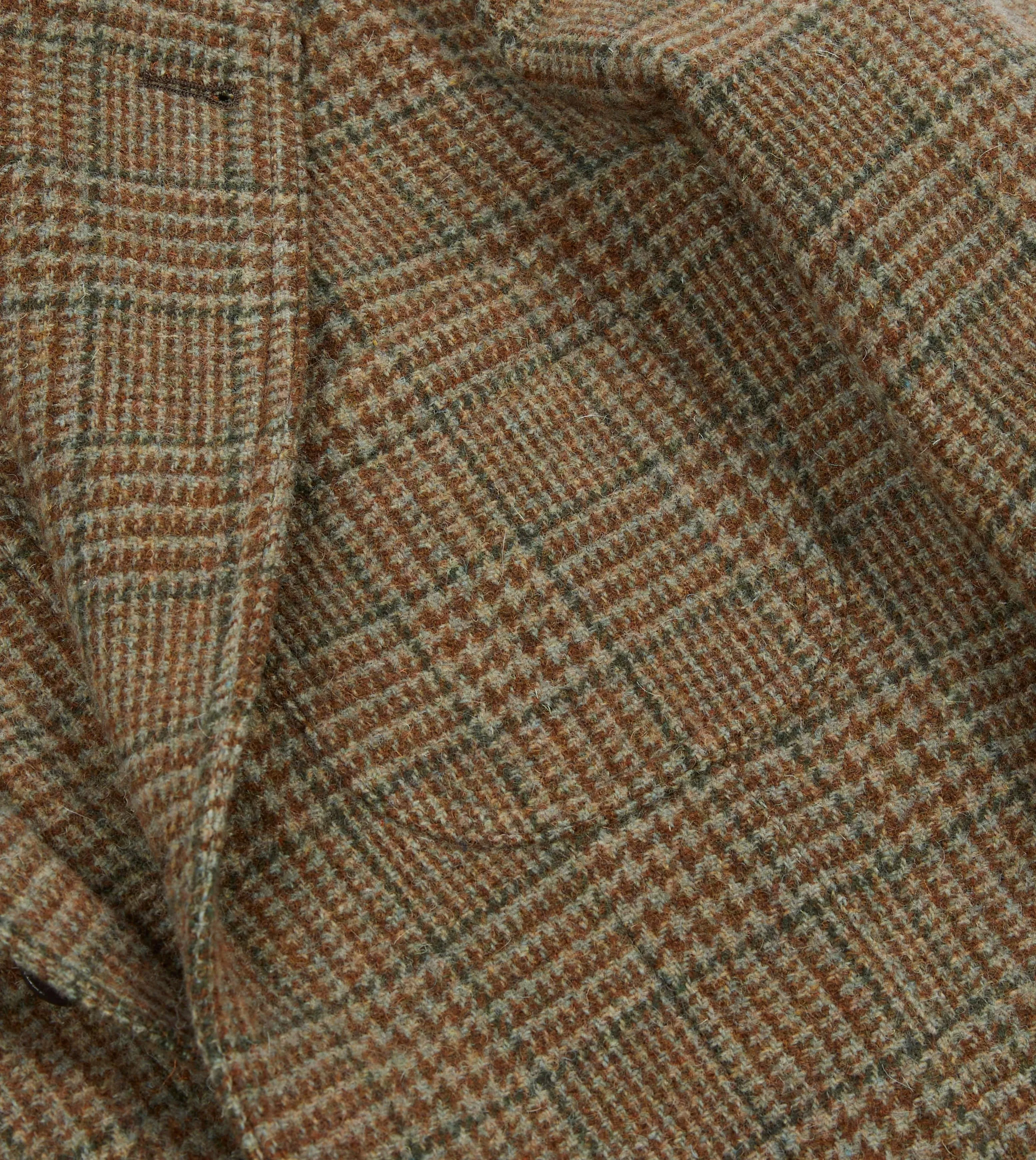 Brown Prince of Wales Check Shetland Tweed Games Blazer Mk. VII