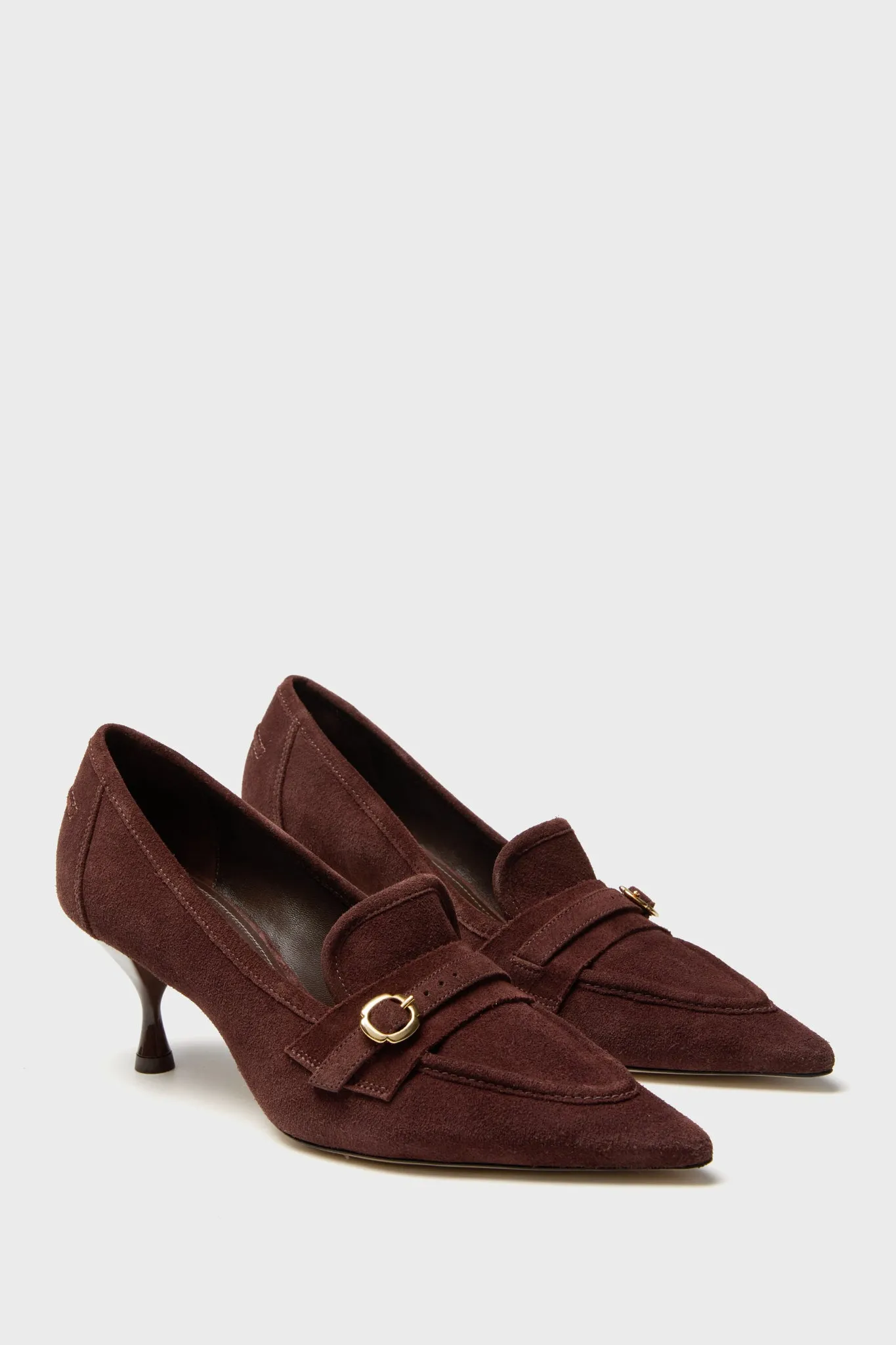 Brown Suede Susan Pump