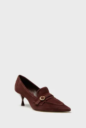 Brown Suede Susan Pump