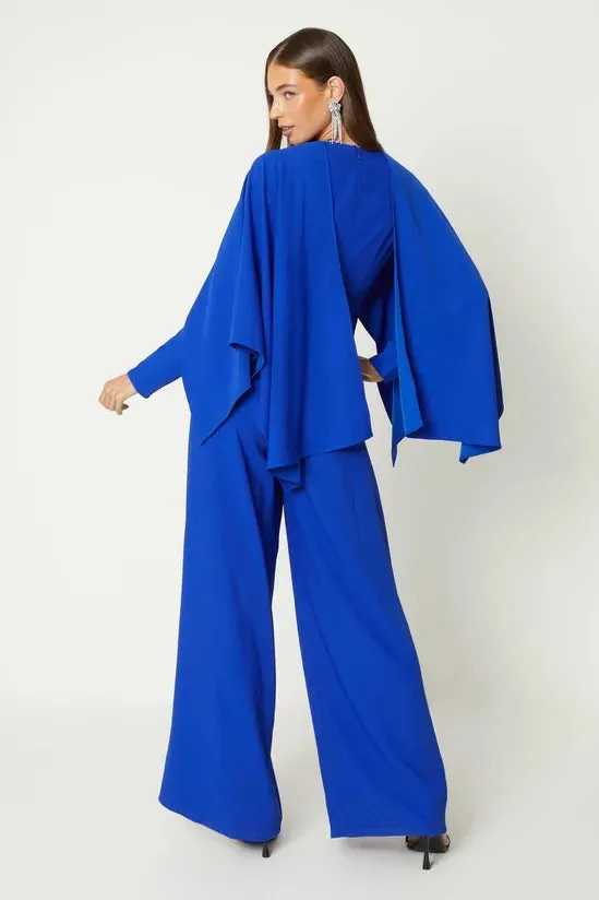 Cape Wide Leg Jumpsuit