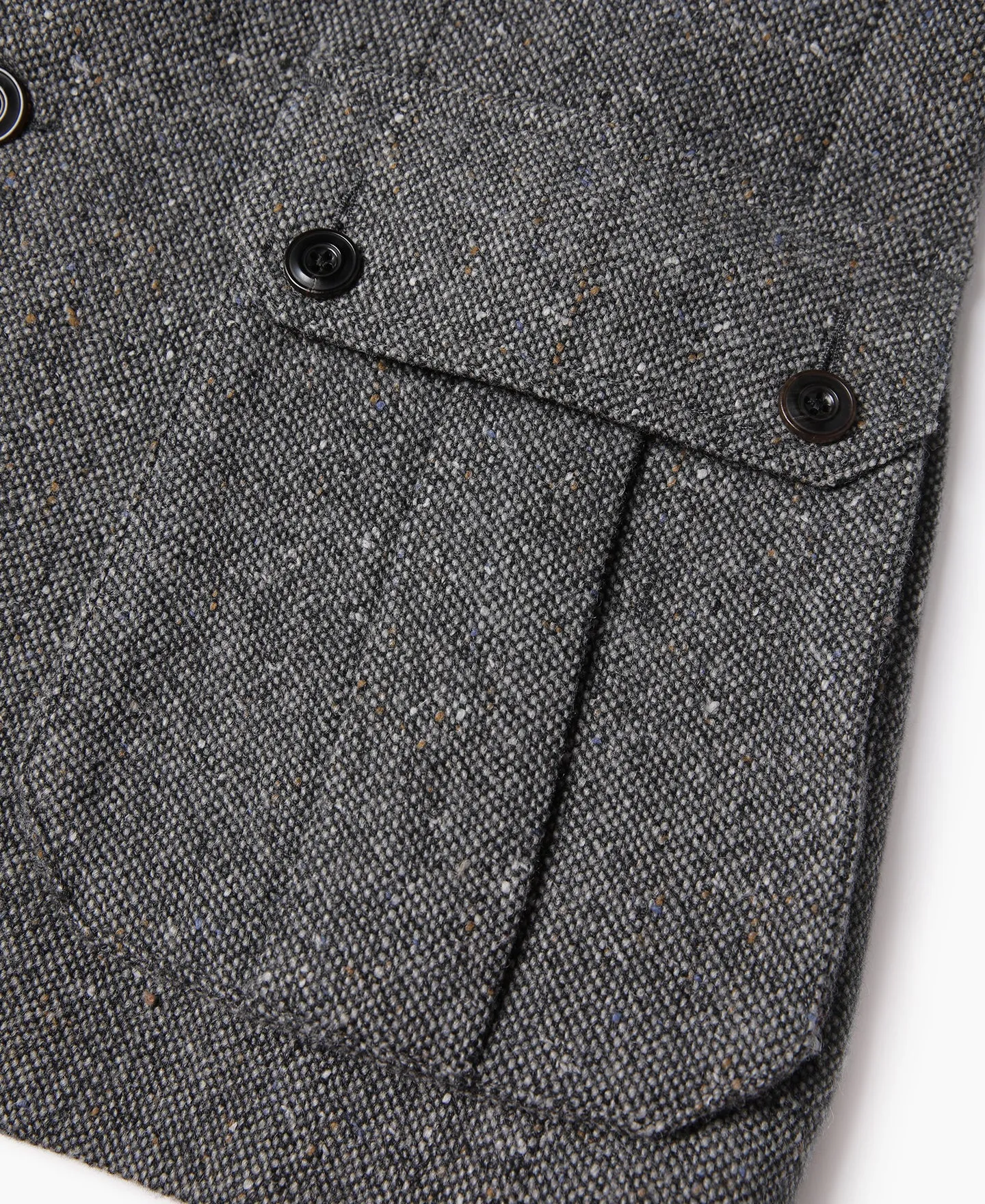 Coloured Speckle Tweed Safari Jacket