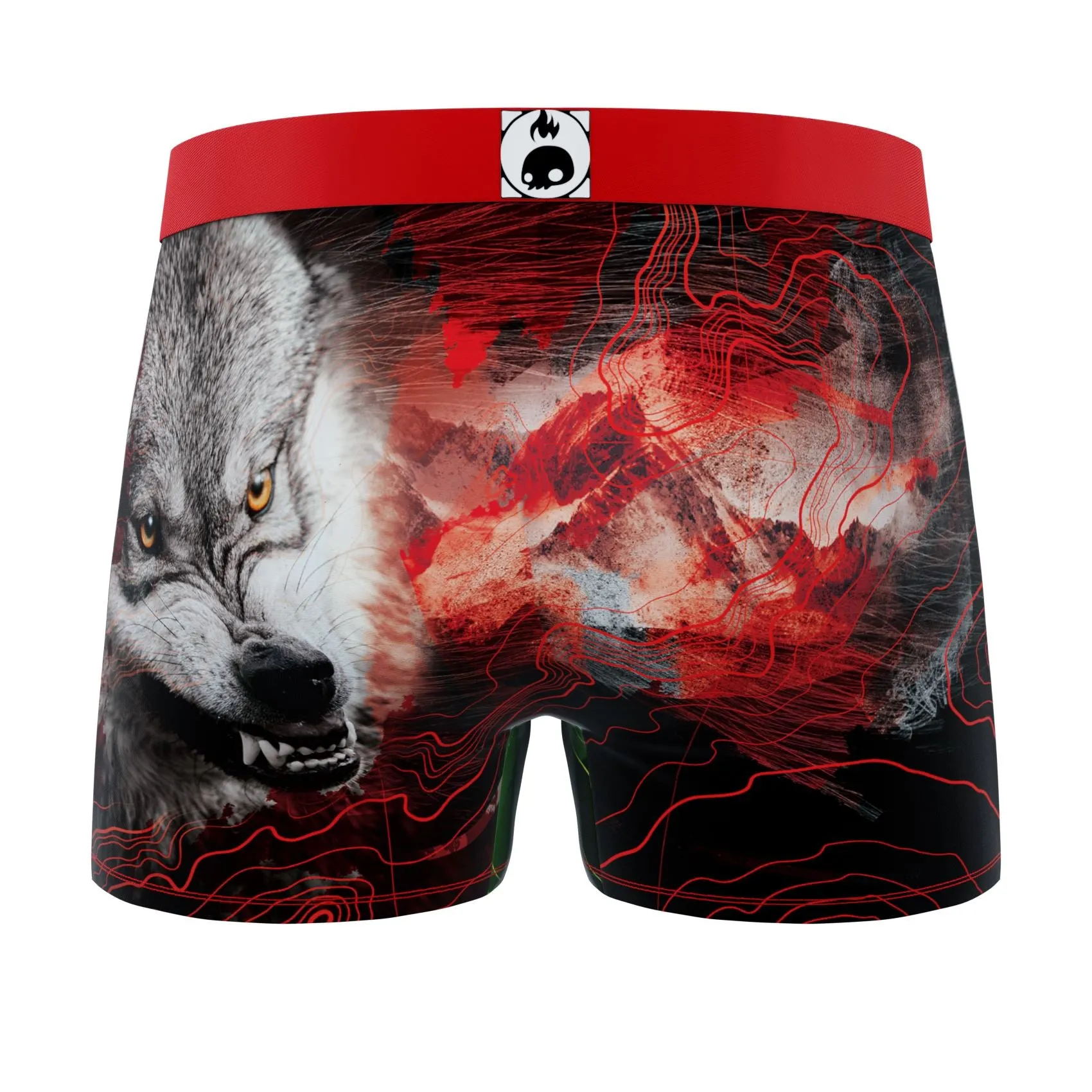 CRAZYBOXER Outdoor Wolf Men's Boxer Briefs