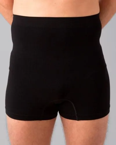 CUI Unisex Ostomy Seamless Support Boxer - 1 each, LARGE/XLARGE, BLACK