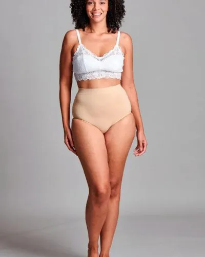 CUI Womens Ostomy Seamless Support Brief - 1 each, LARGE/XLARGE, BEIGE