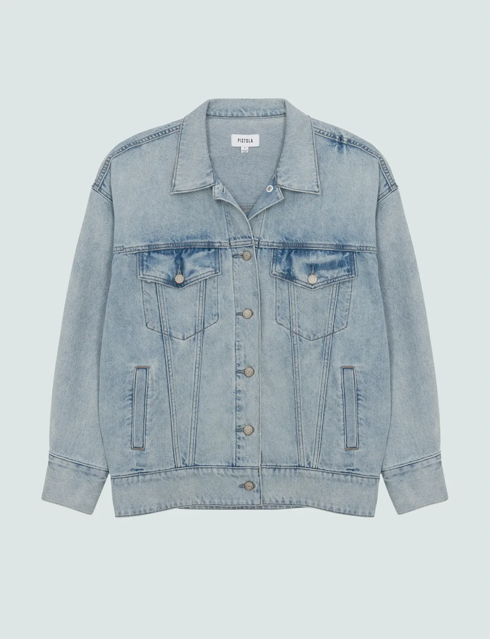 Dries Boyfriend Denim Trucker Jacket, Nimes