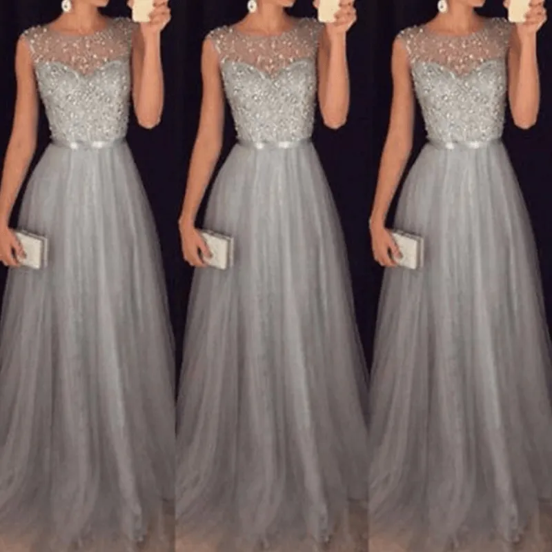 Elegant Prom Dress 2023 - Evening Gowns Sequin Dress