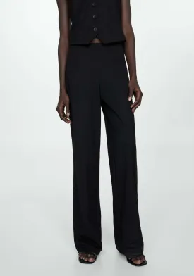 Flowy straight-fit trousers