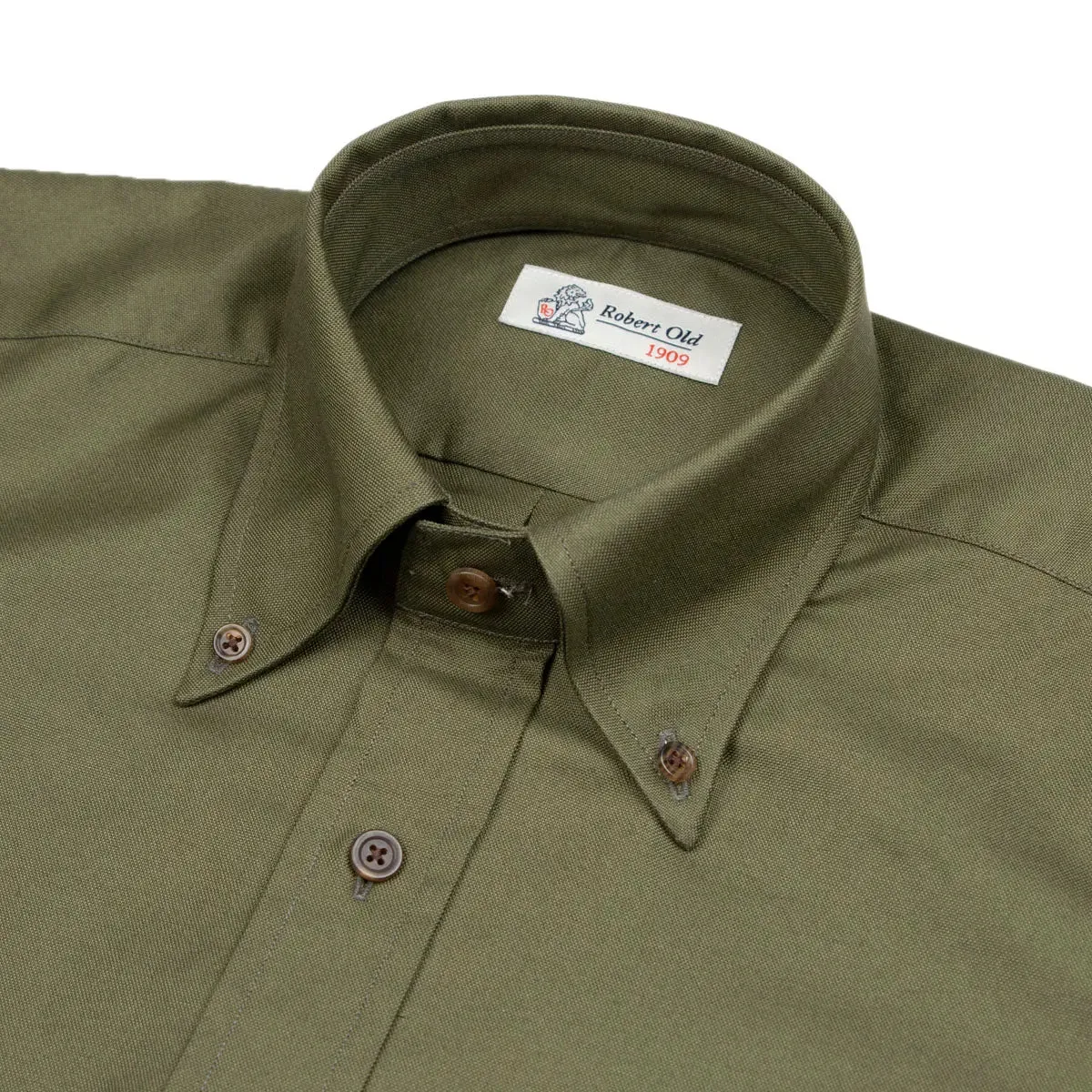 Green Oxford Two-Pocket Long Sleeve Shirt