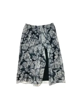 Grey Floral Sarong