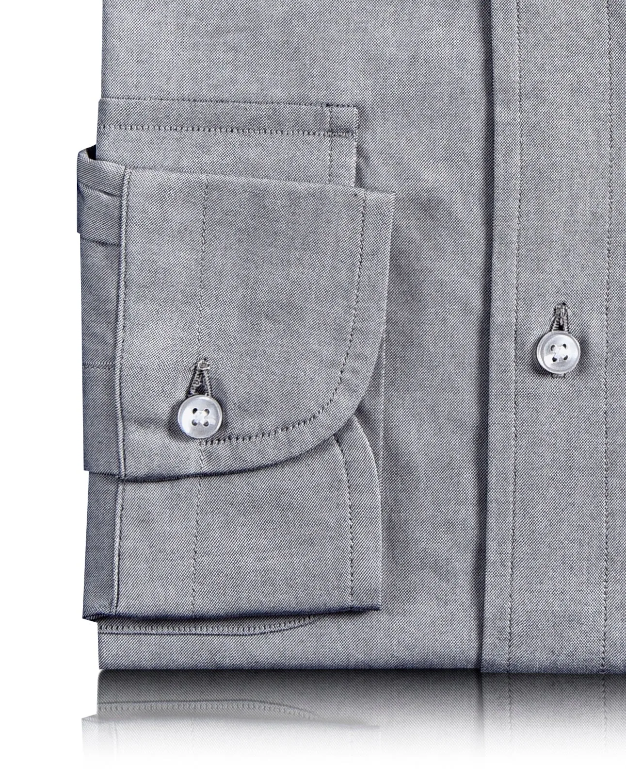 Grey Pinpoint Oxford Shirt