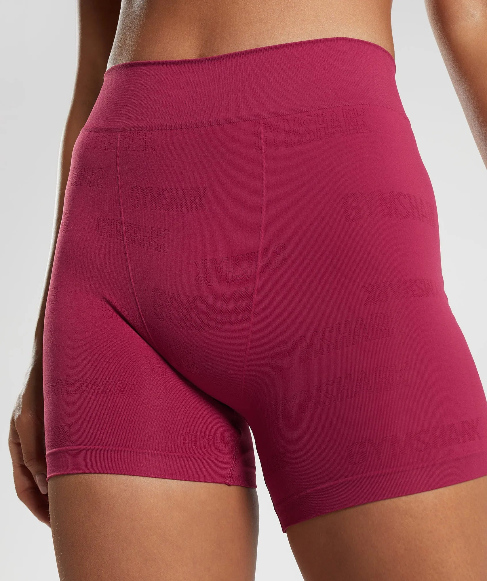 Gymshark Seamless Jacquard Boxers - Currant Pink