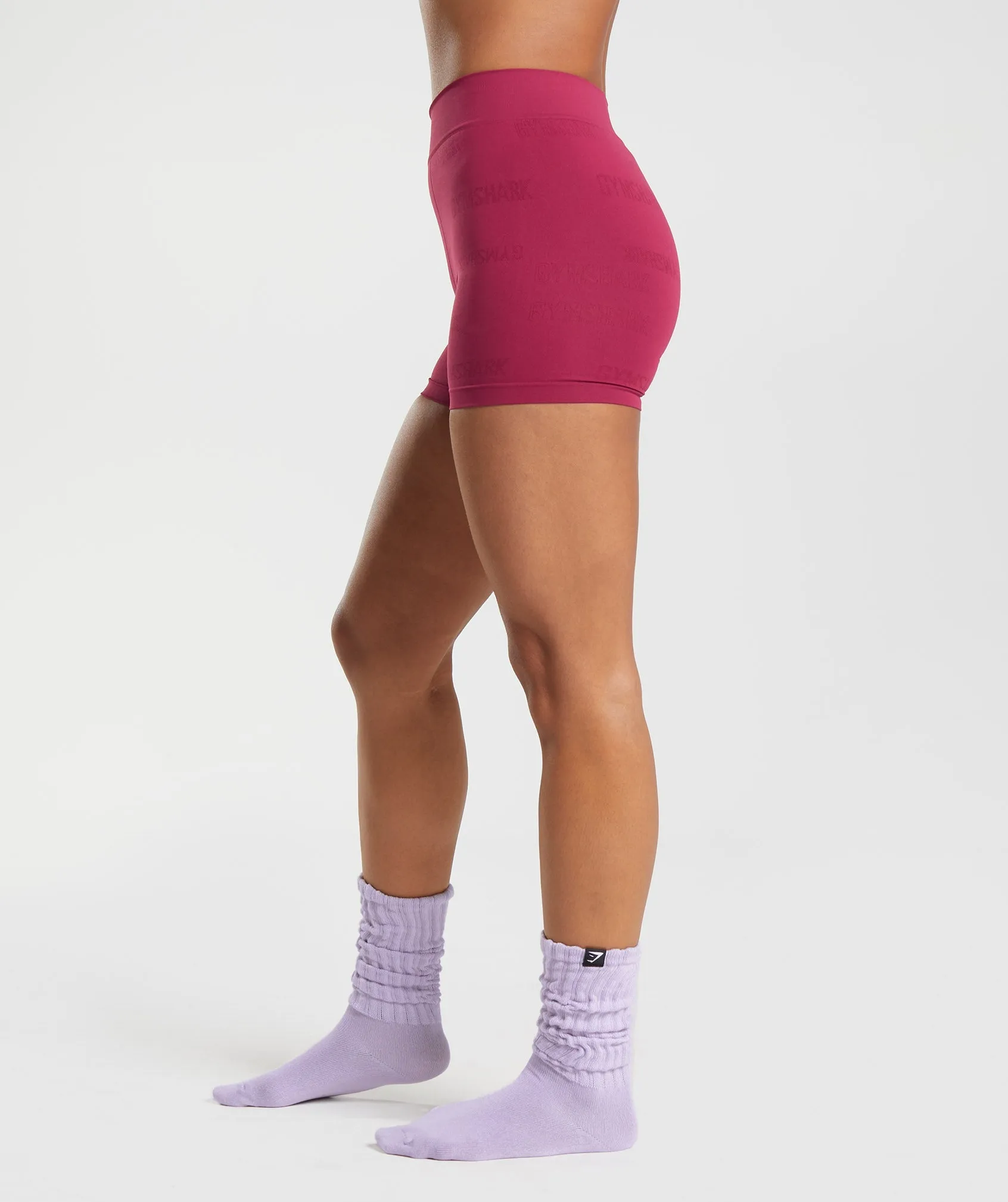 Gymshark Seamless Jacquard Boxers - Currant Pink