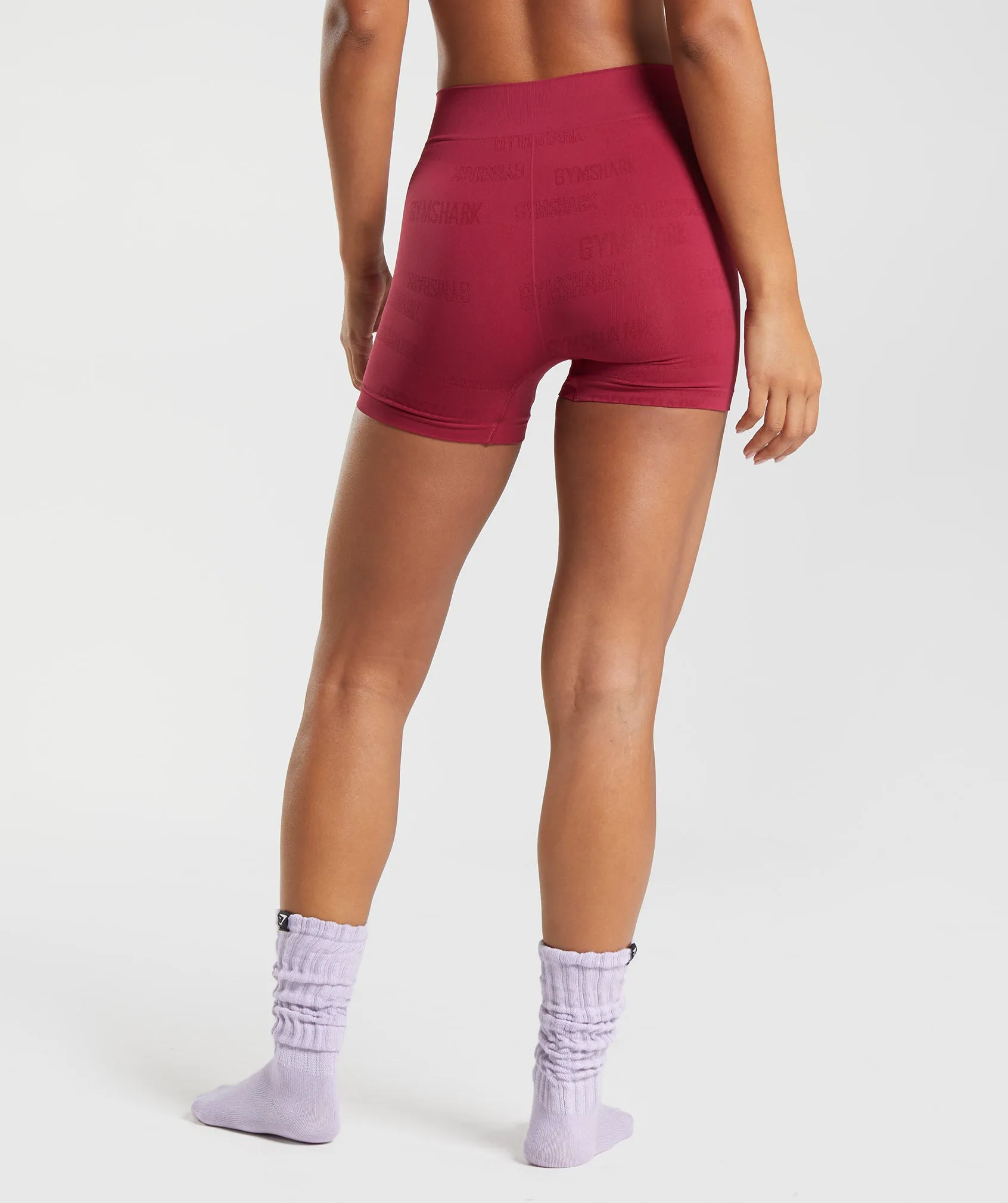 Gymshark Seamless Jacquard Boxers - Currant Pink