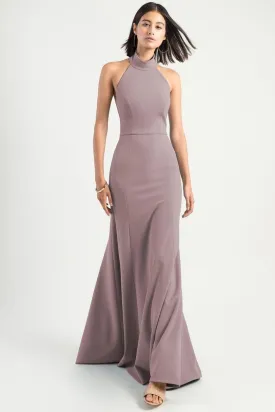 HalterNeck Purple Gown