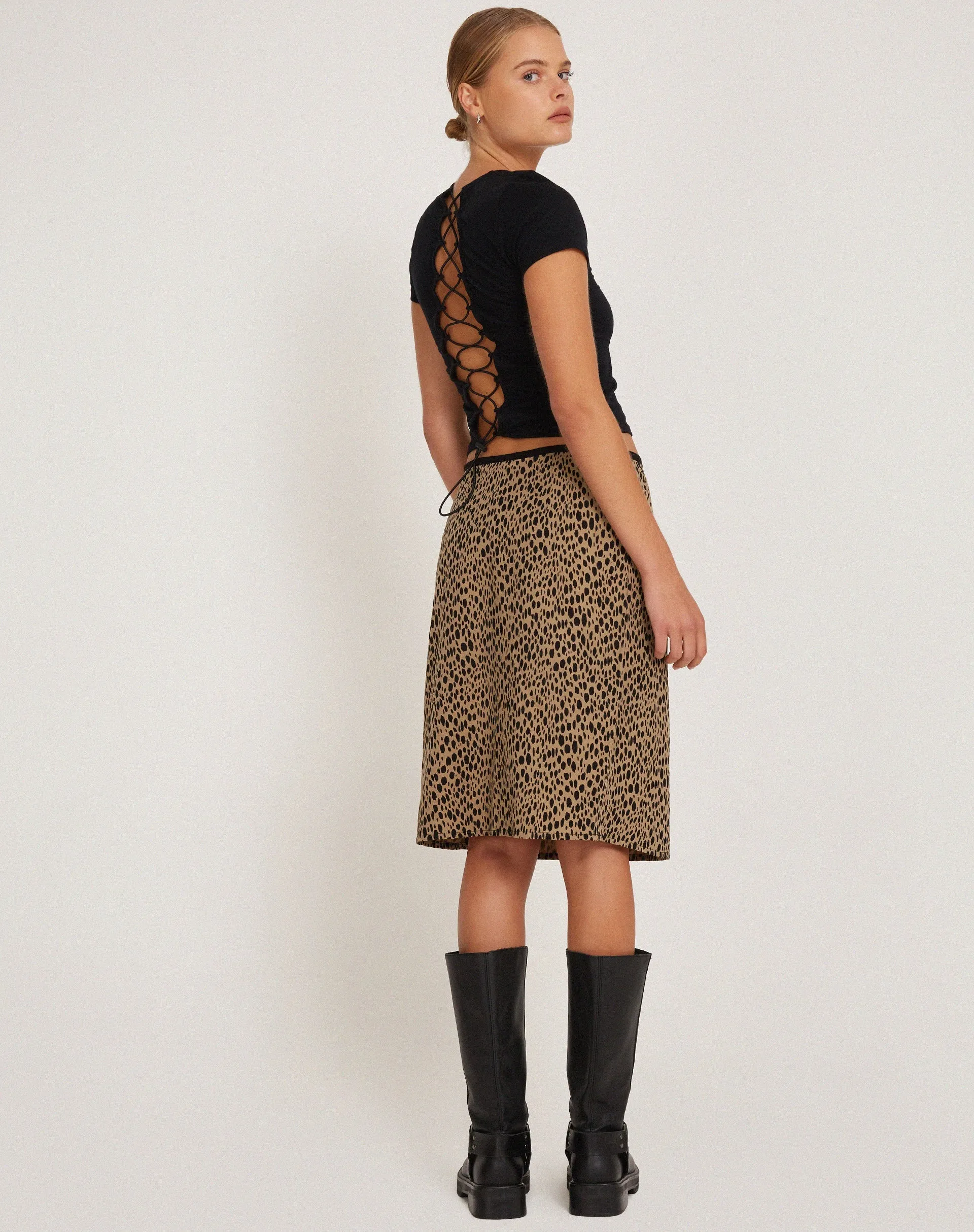 Har Midi Skirt in Mini Cheetah