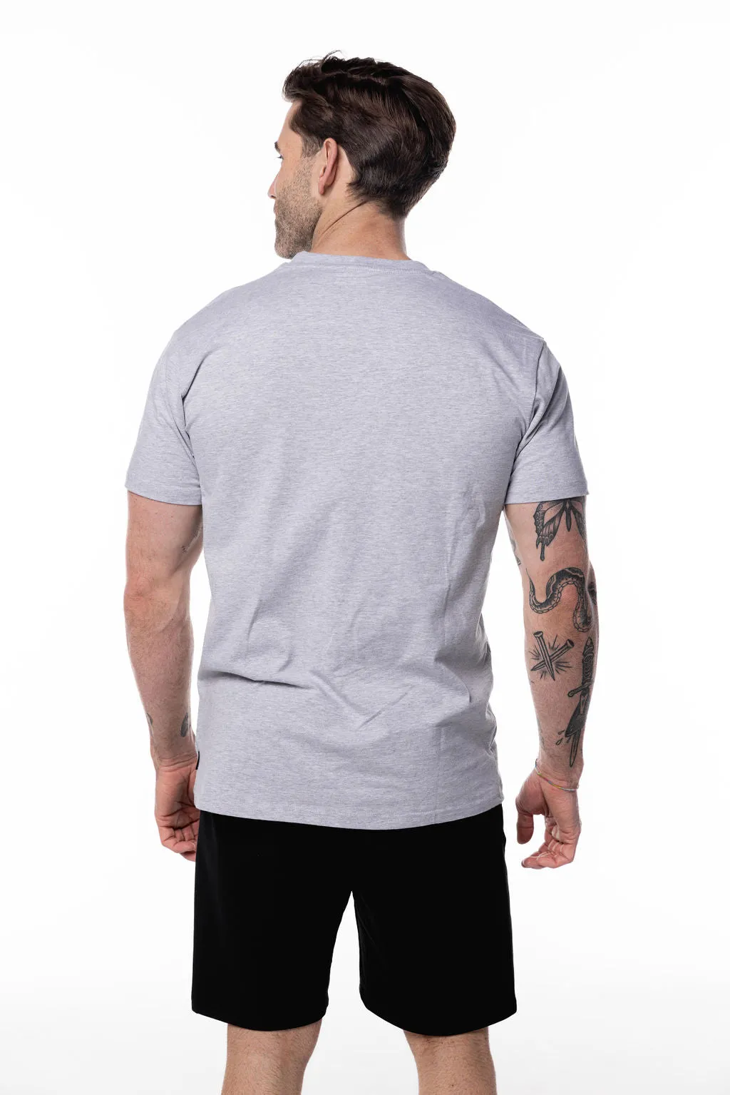 Iconic Block Tee Light Grey