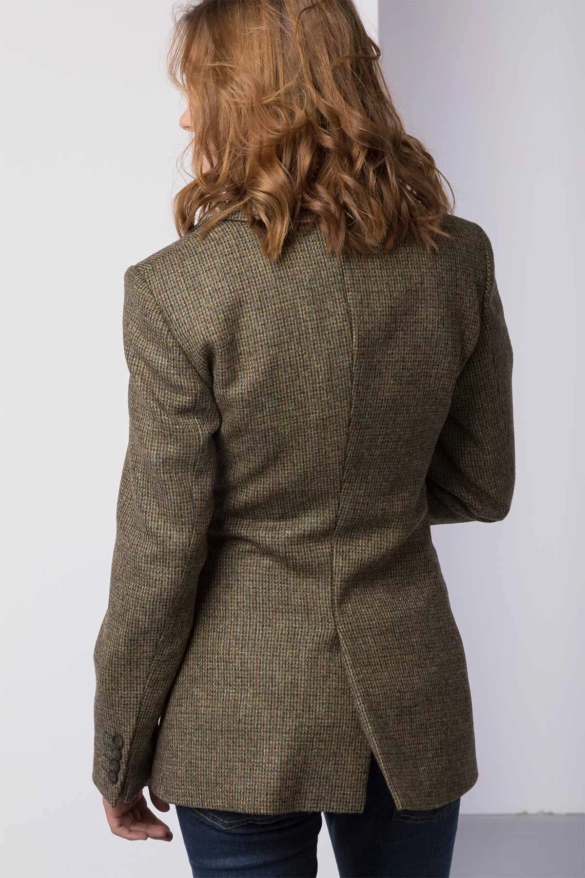 Ladies Long Tweed Blazer