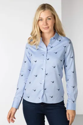 Ladies Oxford Cotton Printed Shirt -  Audrey II