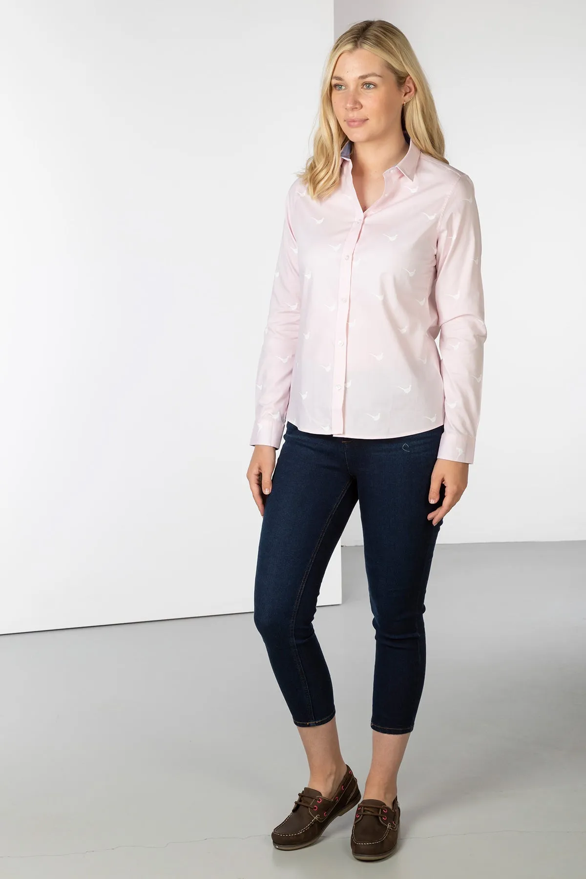 Ladies Oxford Cotton Printed Shirt -  Audrey II