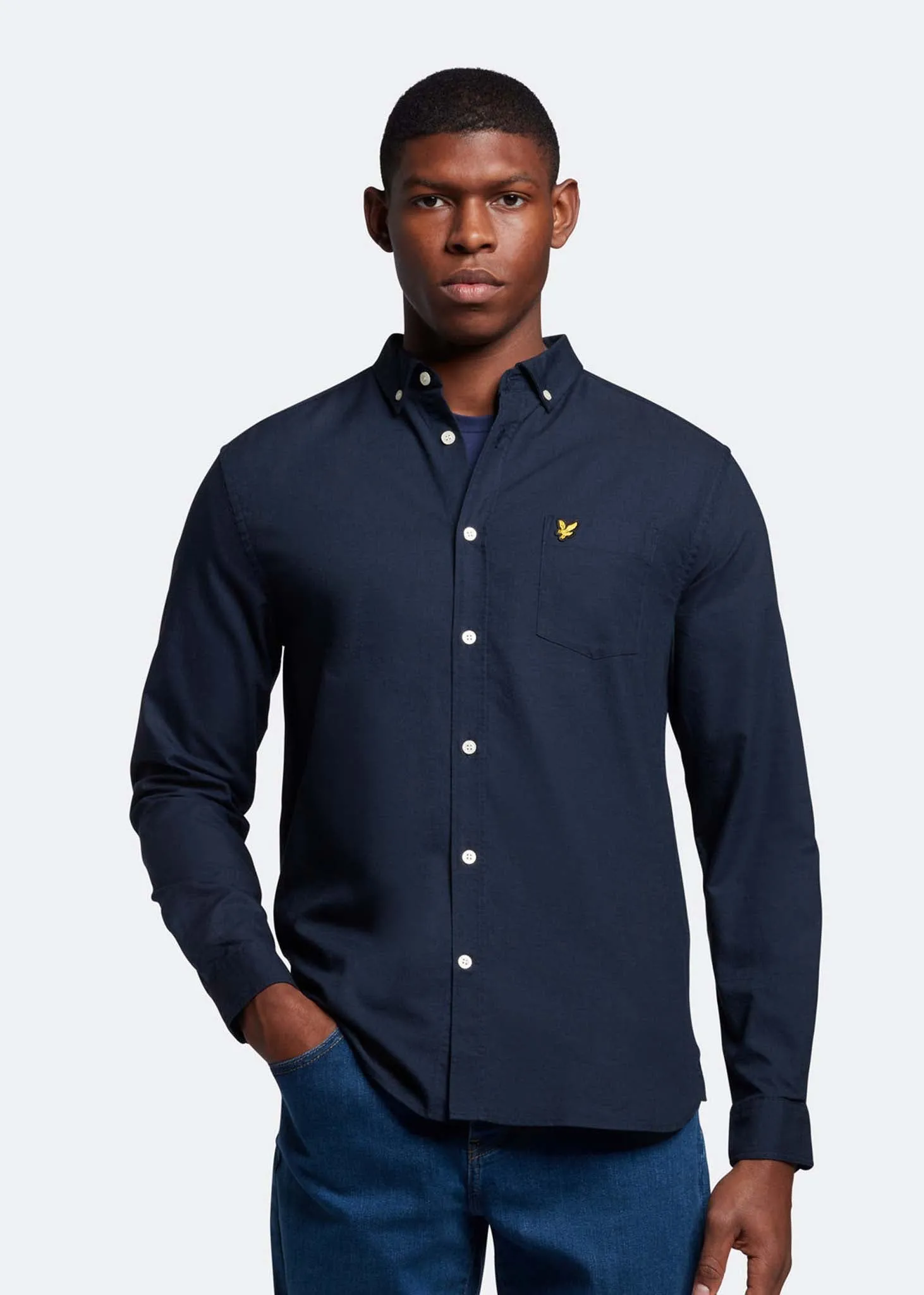 Light weight oxford shirt - dark navy