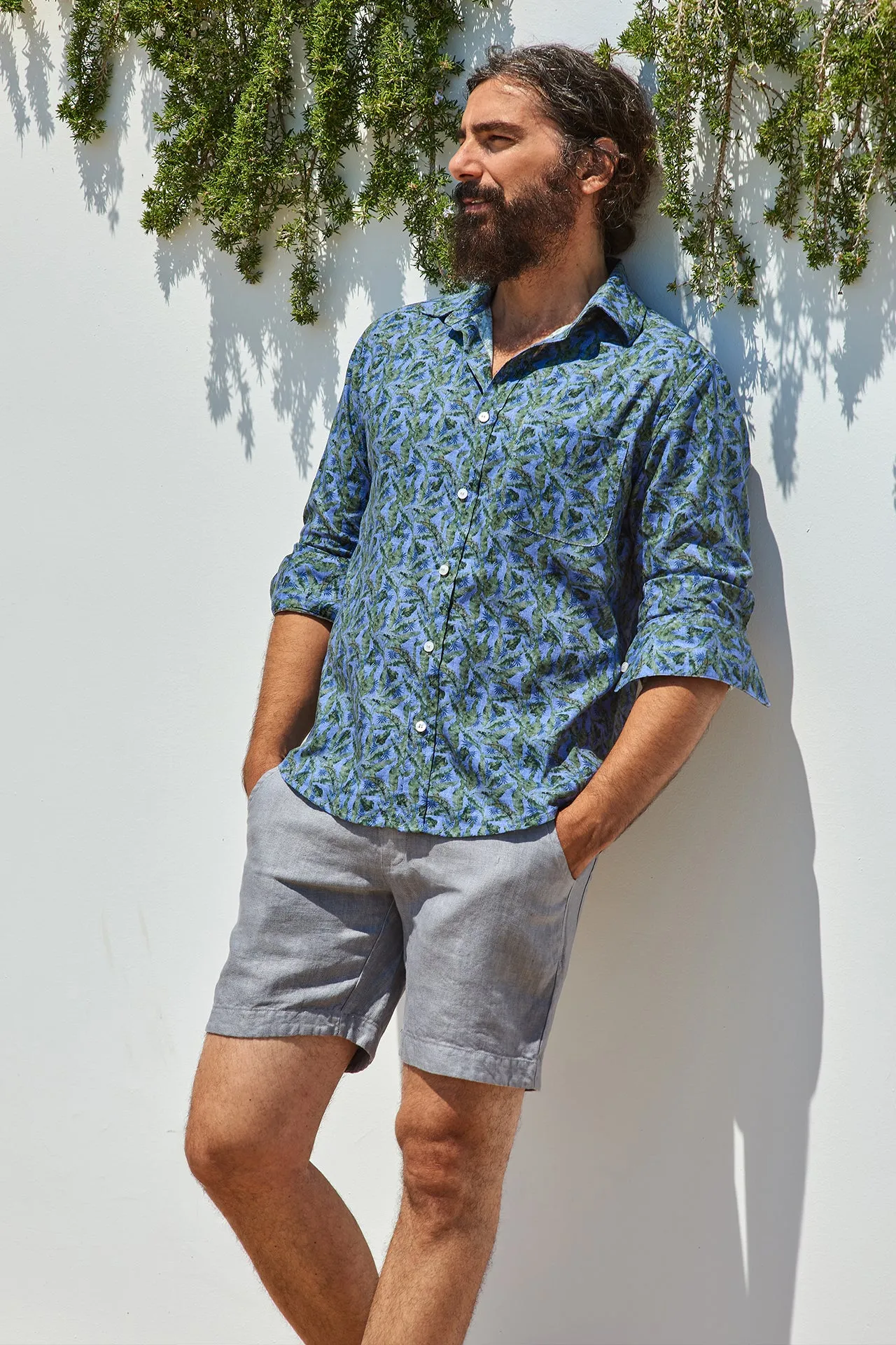 Linen Bermuda Shorts