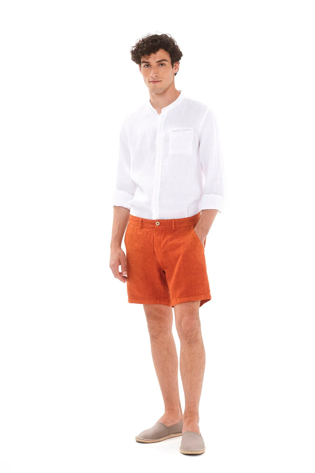 Linen Bermuda Shorts