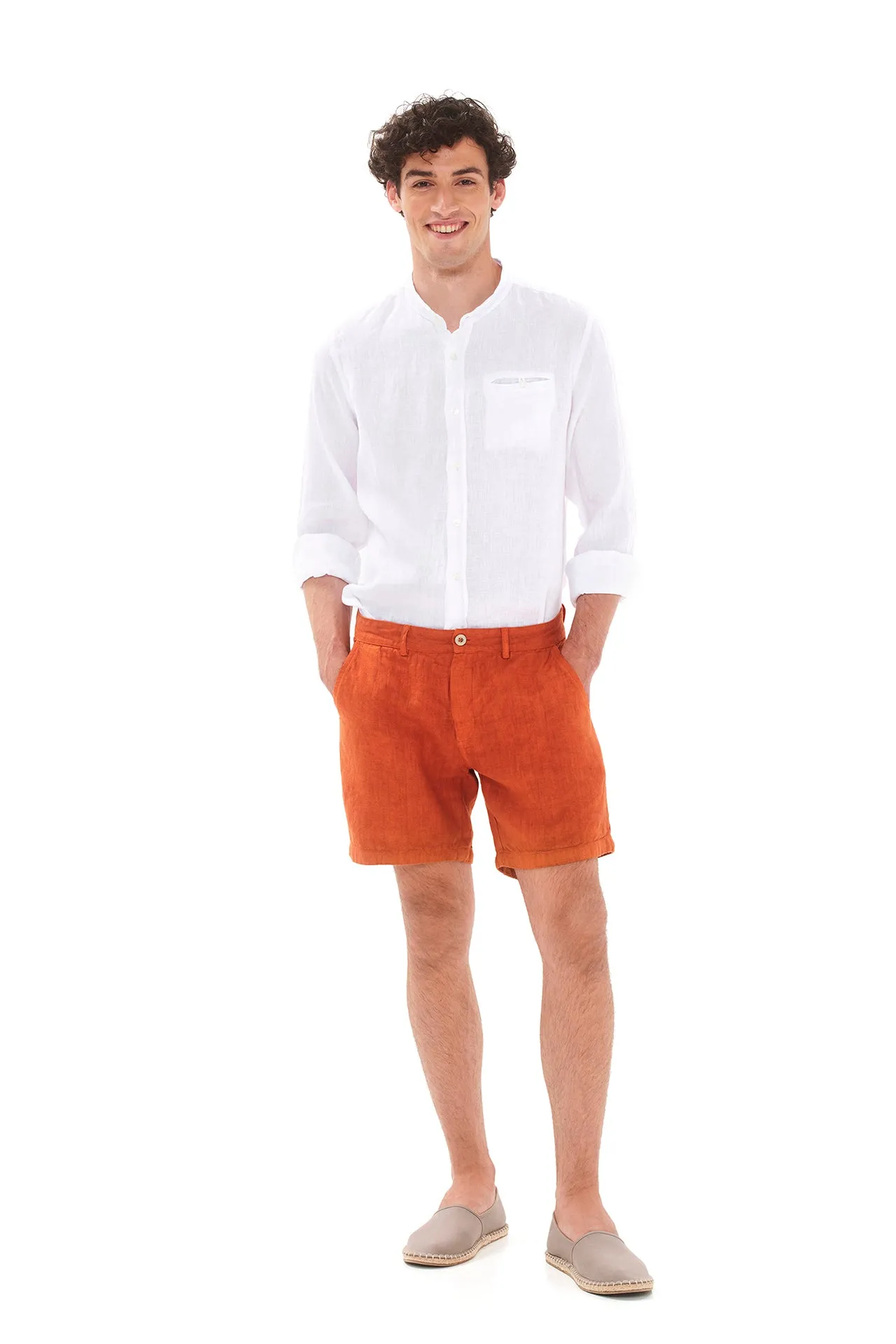 Linen Bermuda Shorts