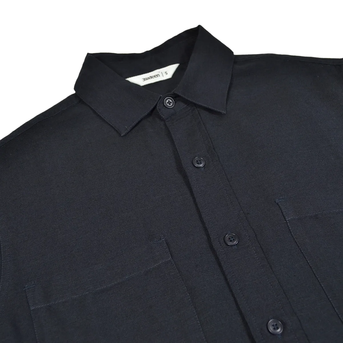 MECHANIC SHIRT - MIDNIGHT LINEN