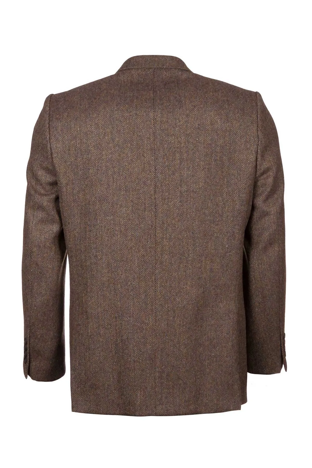 Men's Brown Herringbone Tweed Jacket - Ripley