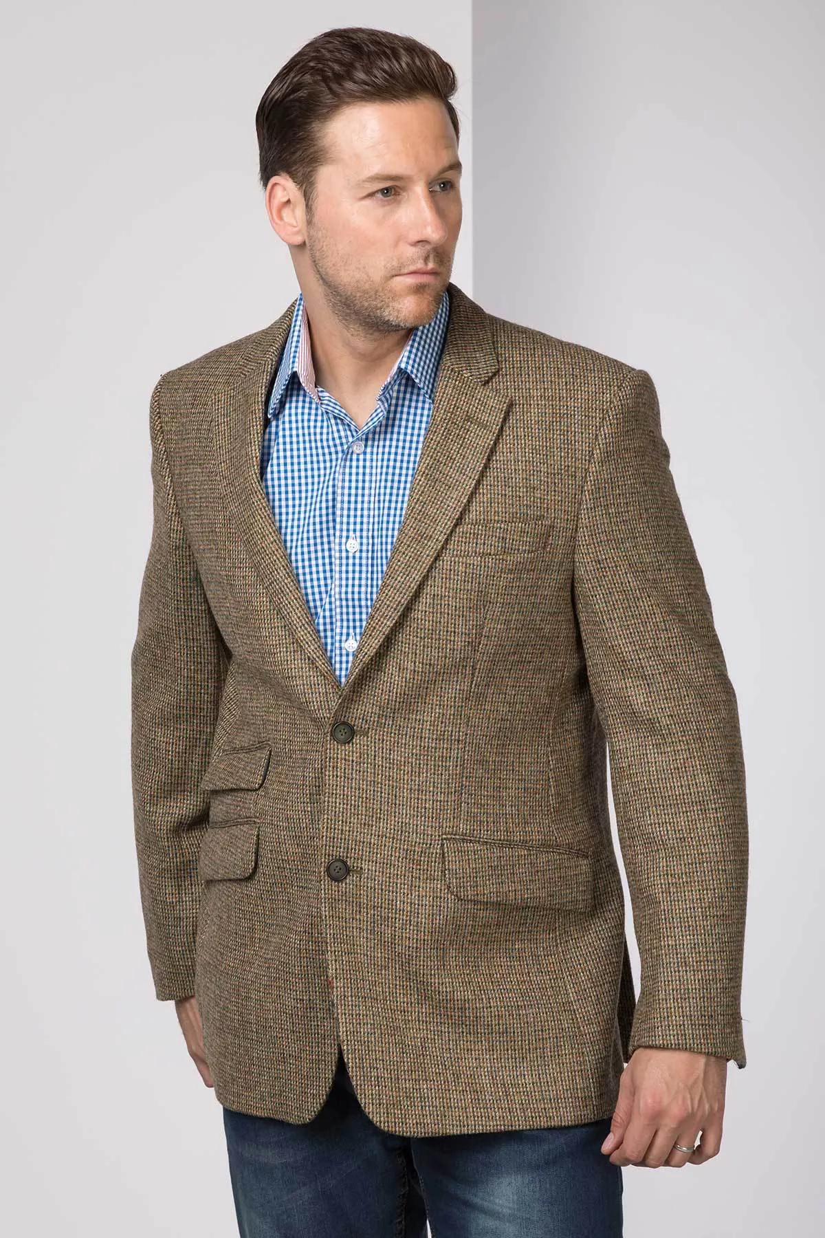 Men's Light Brown Tweed Blazer - Wetherby