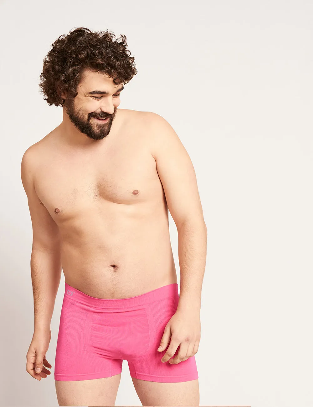 Men's Seamfree Boxer Briefs - BCAM Pink