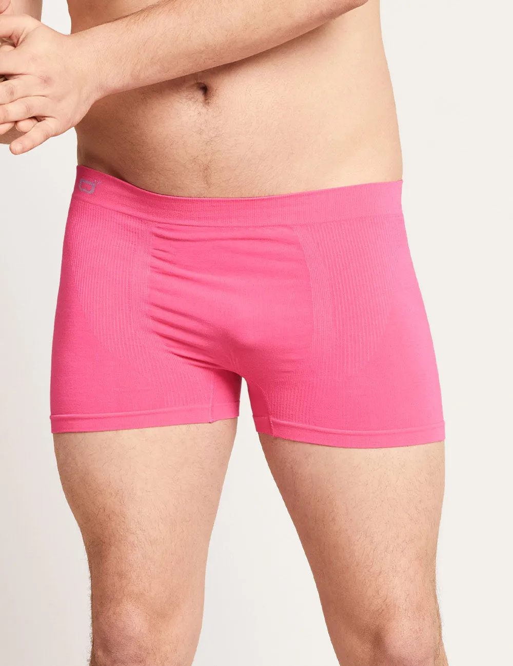 Men's Seamfree Boxer Briefs - BCAM Pink