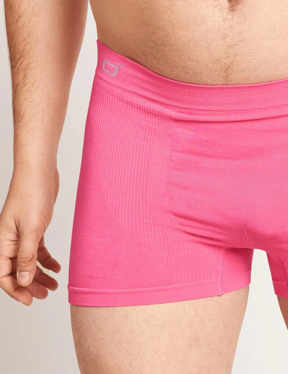 Men's Seamfree Boxer Briefs - BCAM Pink