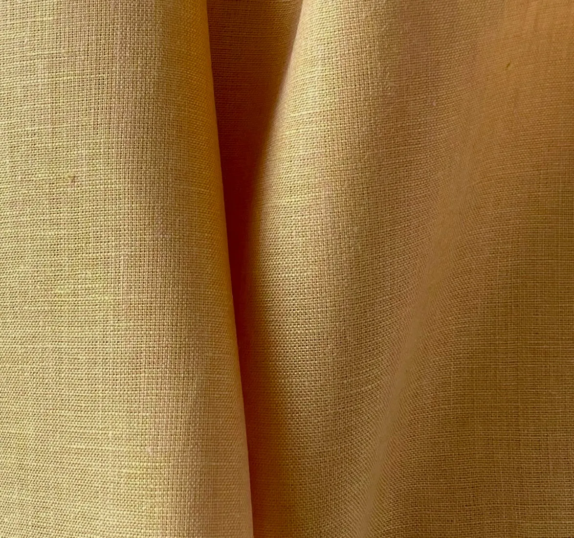 Mid-Weight Lemons & Tangerines Two-Tone Linen (Made in Poland)